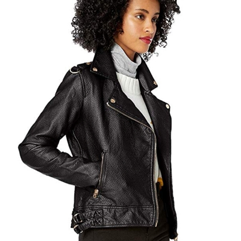 NWOT JESSICA SIMPSON FAUX LEATHER JACKET